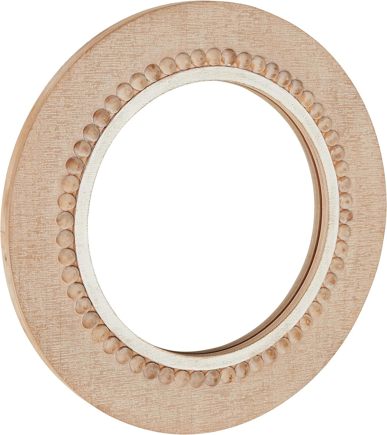 Round Decorative Wood Wall Mirror | Amazon (US)