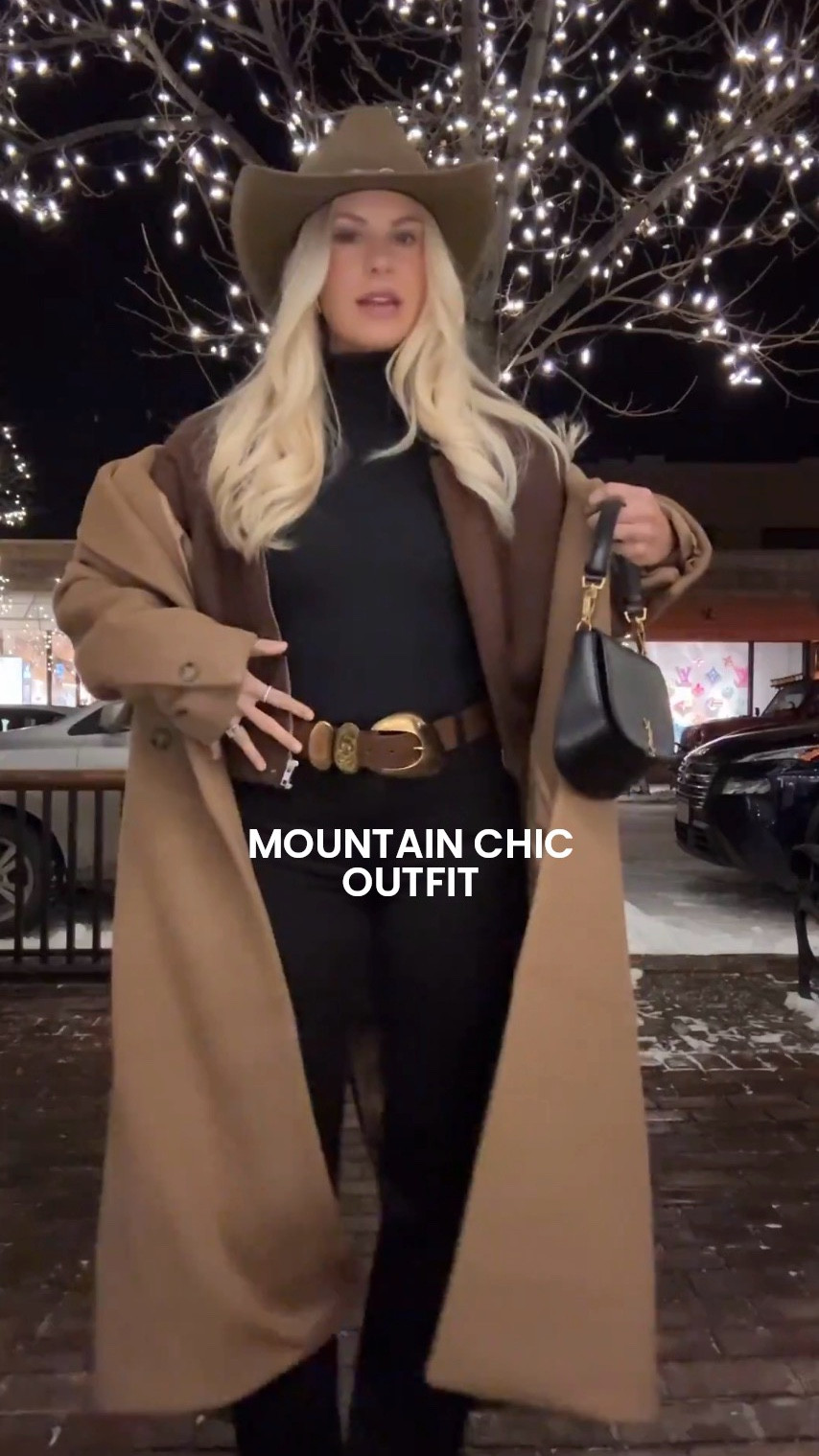 Winter outfit - wearing a 26 in jeans, small in tee, small in jacket, shoes run tts! Linking similar coats, hats, belts! #kathleenpost 

Aspen look, mountain trip, dinner outfit, aspen outfits, Jackson hole outfit, Vail outfit, Montana outfit #LTKStyleTip



#LTKTravel #LTKSeasonal #LTKootd