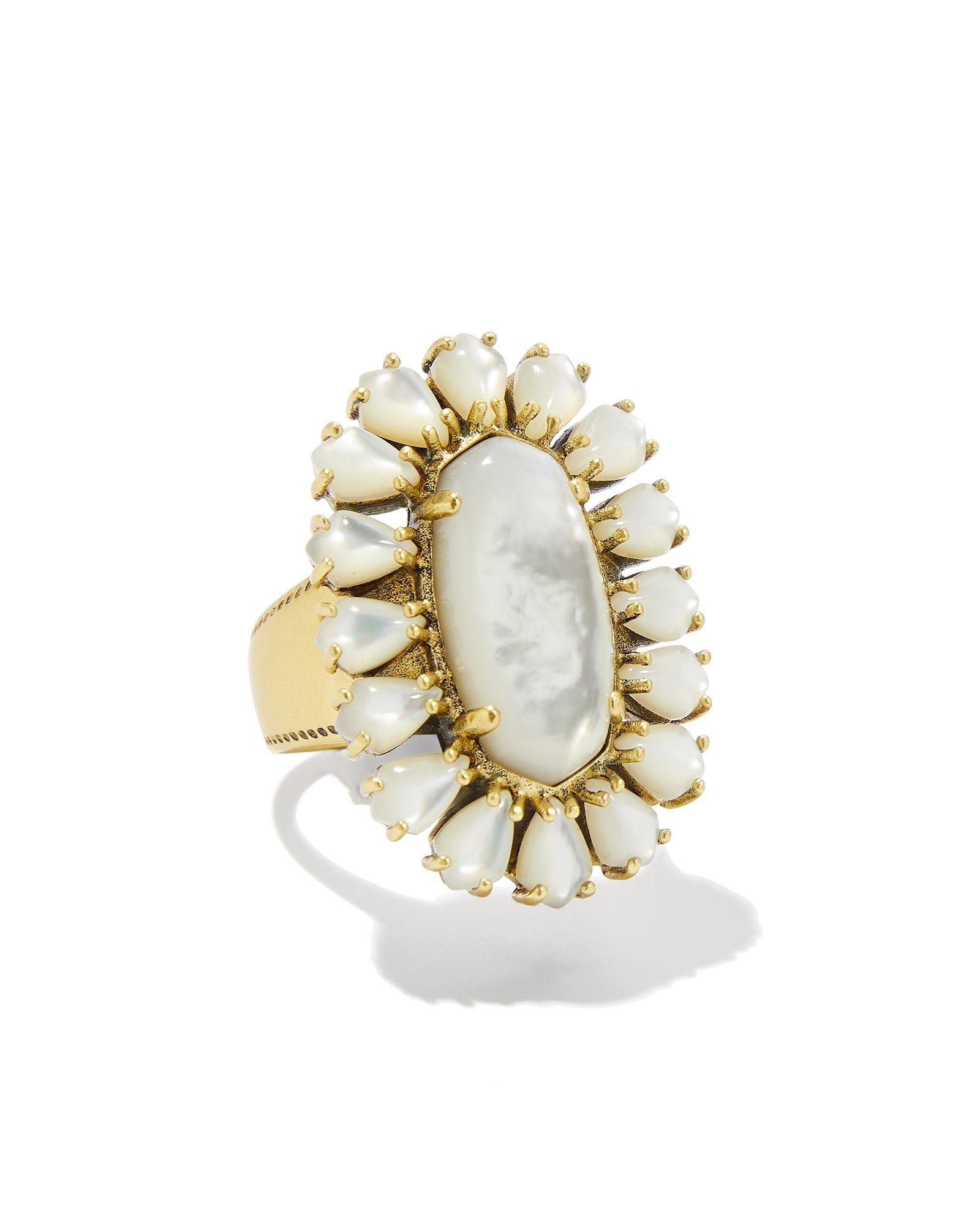 Wrangler® x Yellow Rose by Kendra Scott Laurel Statement Ring in Variegated Turquoise Magnesite | Kendra Scott