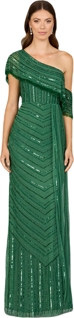 LARA New York Off Shoulder Sheath Beaded Gown | Nordstrom | Nordstrom