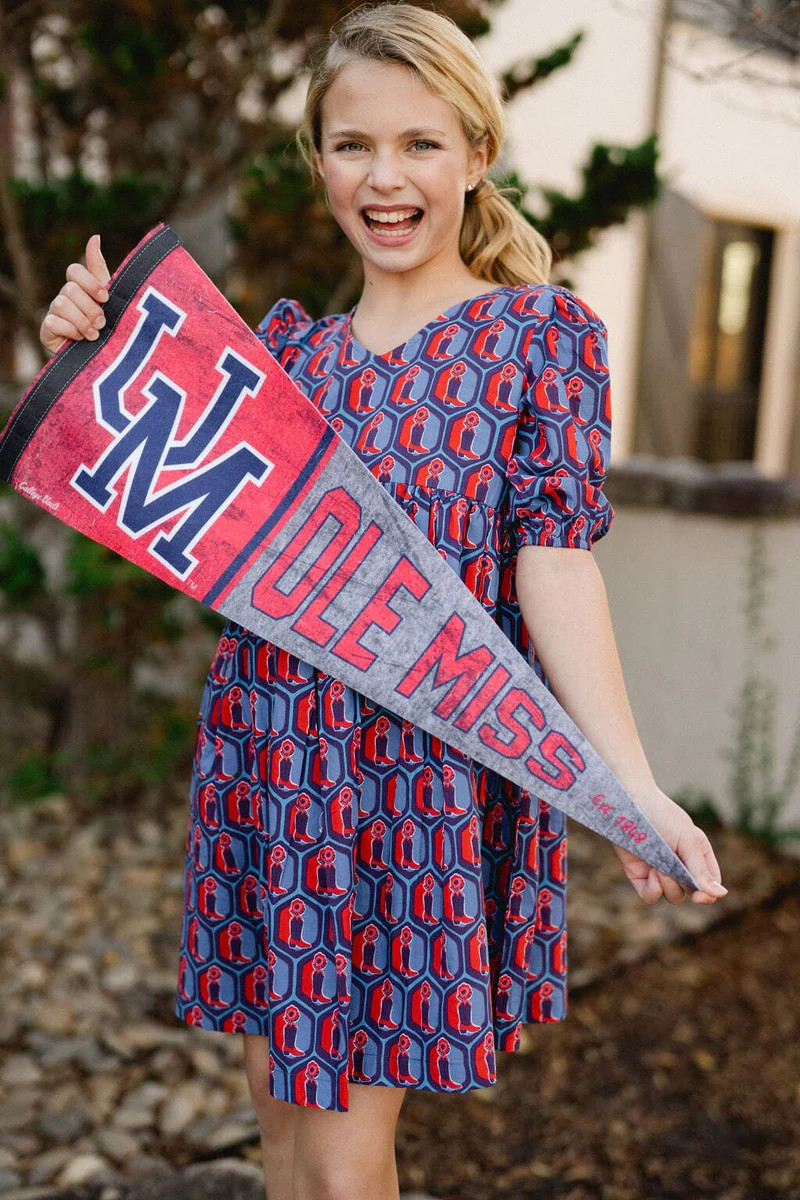 Girls Lotus Relaxed Fit Dress - Boot Print | Sizes 2-6 | Briton Court | Briton Court