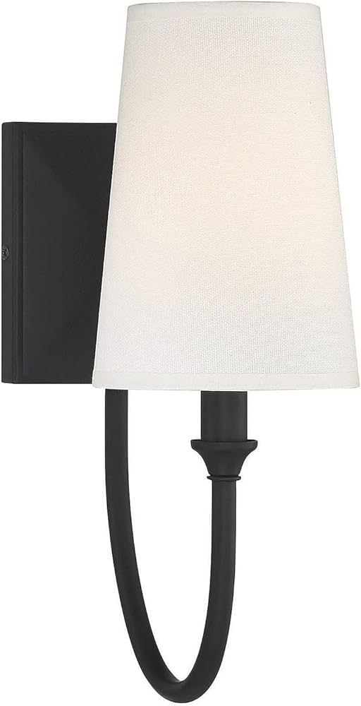 Savoy House 9-2542-1-89 Cameron Matte Black 1 Light Sconce (5" W x 13" H) | Amazon (US)