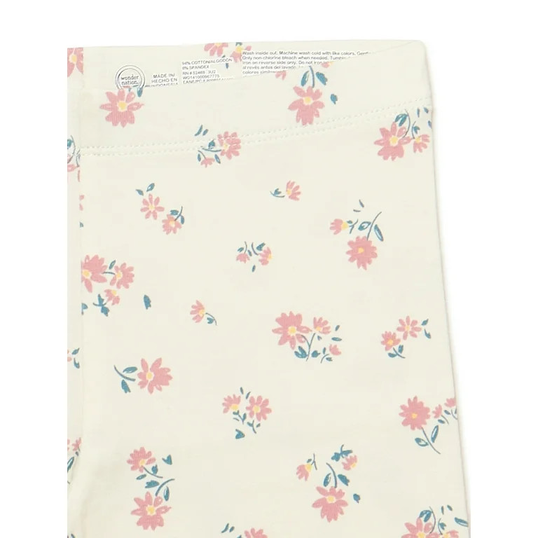 Wonder Nation Girls Jersey Knit Bike Shorts, 6-Pack, Sizes 4-18 & Plus | Walmart (US)