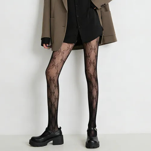 Karnel - Bow Fishnet Stockings | YesStyle Global
