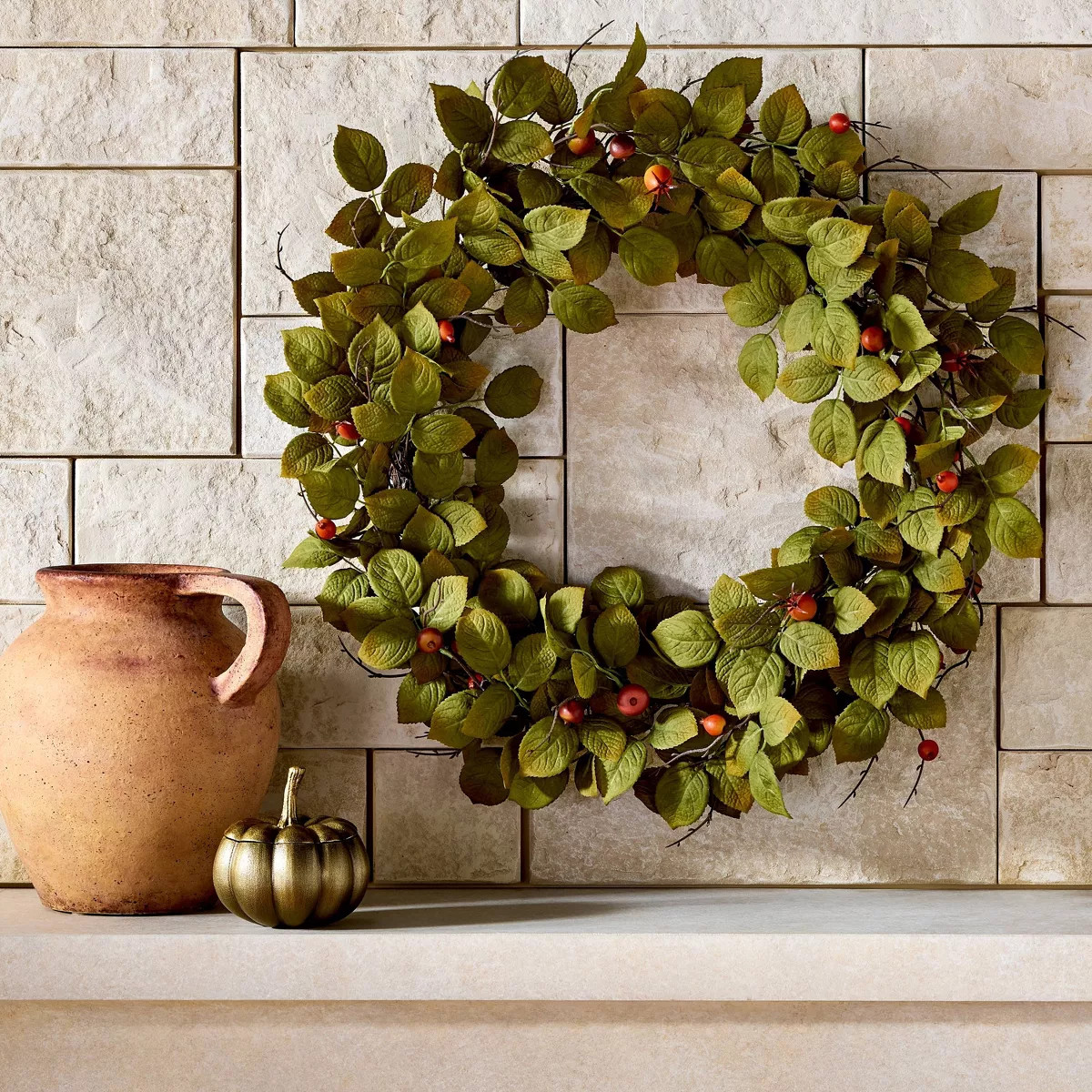 26" Wild Berry Artificial Wreath - Threshold™ designed with Studio McGee | Target