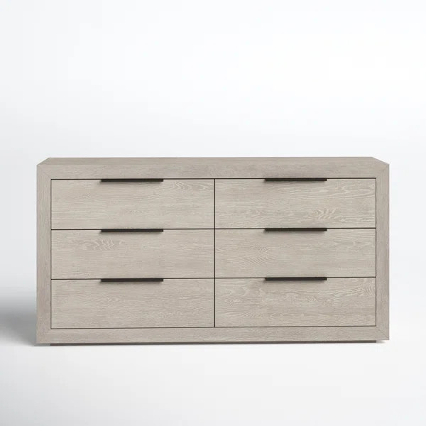Aria 6 Drawer 70" W Double Dresser | Wayfair North America