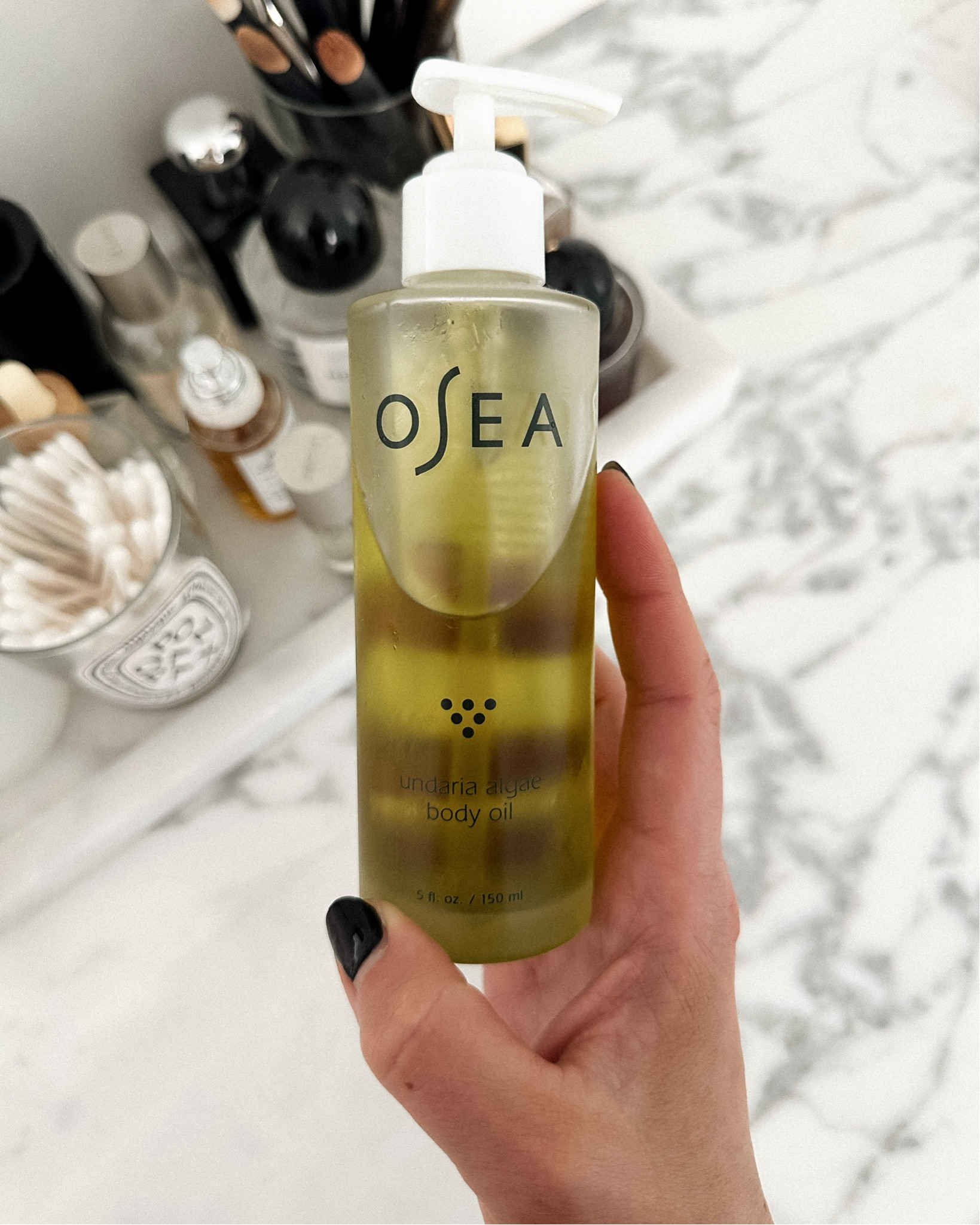 I’ve never been a big fan of body oils, but my brand director introduced me to this seaweed-infused one by OSEA, and I am obsessed. After I get out of the shower, I apply moisturizer, then body oil. When you apply, it has this warming effect that just feels so cozy. I just wait a few minutes before getting in bed. I really can tell a difference in how moisturized my skin since I started using. It’s one of those products I tell friends about and they’ve fallen in love, too. @bluemercury #bluemercury #BluemercuryPartner #TheNewBlue

#LTKBeauty #LTKSaleAlert