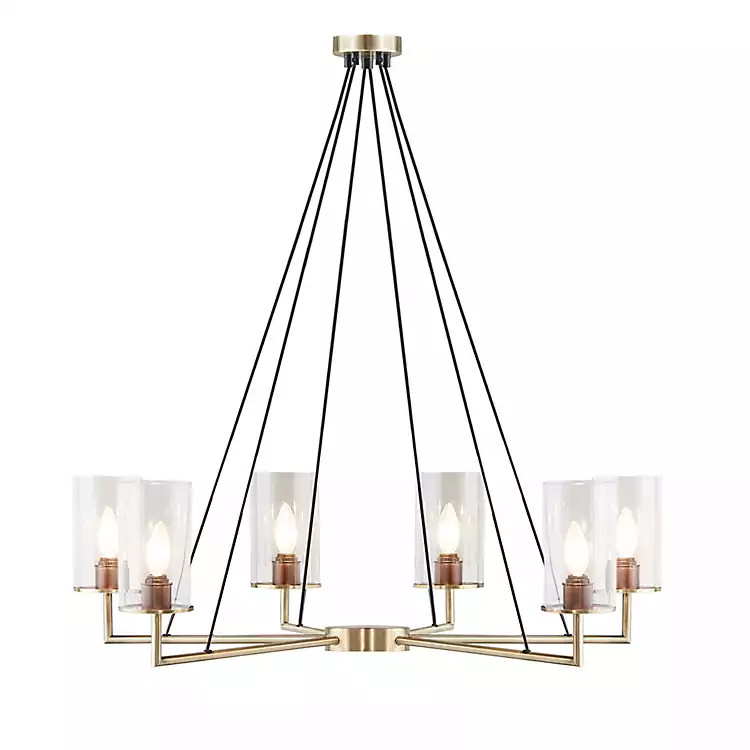 Antique Brass Suspended Chandelier | Kirkland's Home