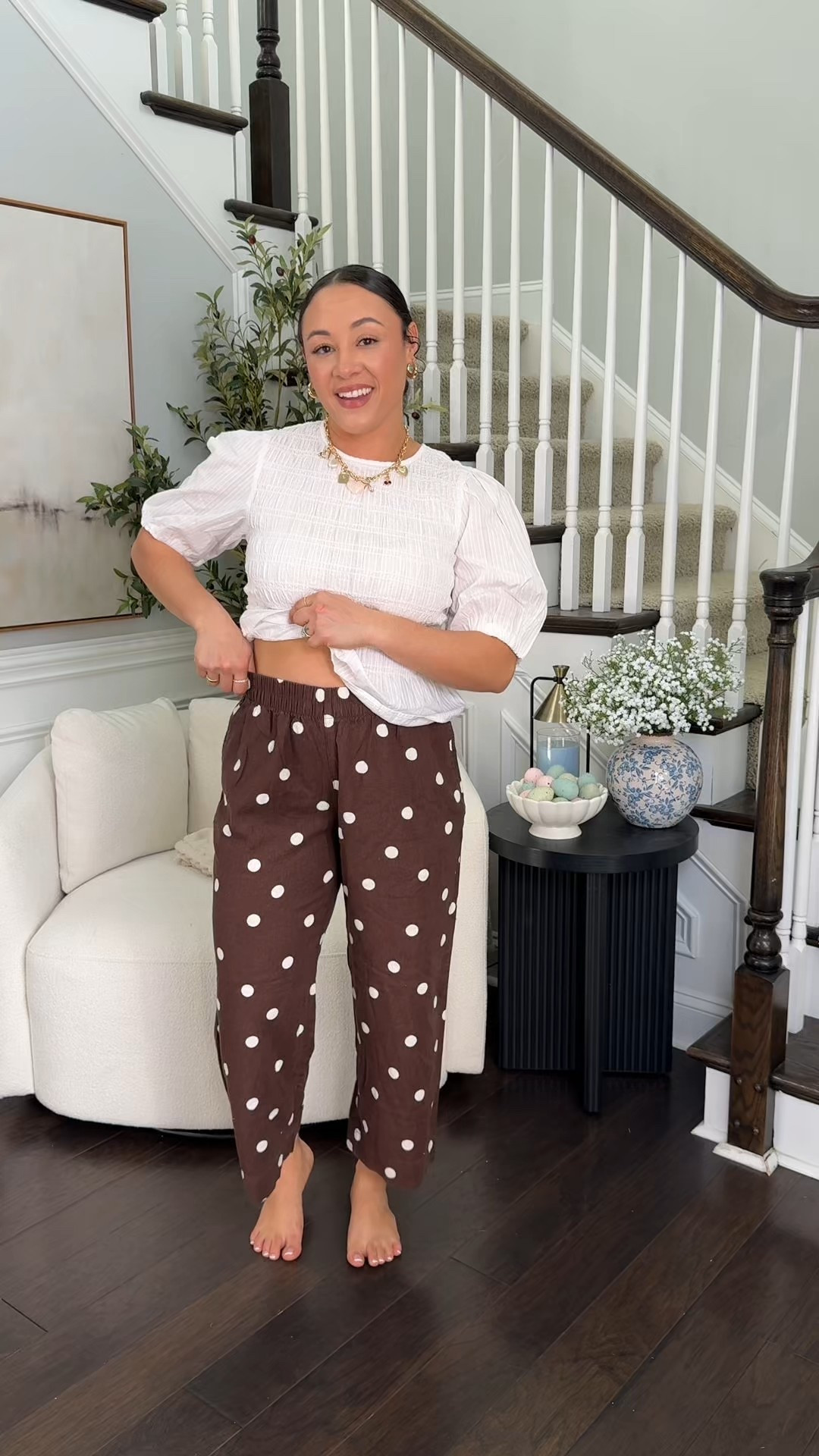 Old navy pants and top size medium #oldnavy #oldnavystyle #polkadots 

#LTKSpringSale #LTKSeasonal #LTKootd