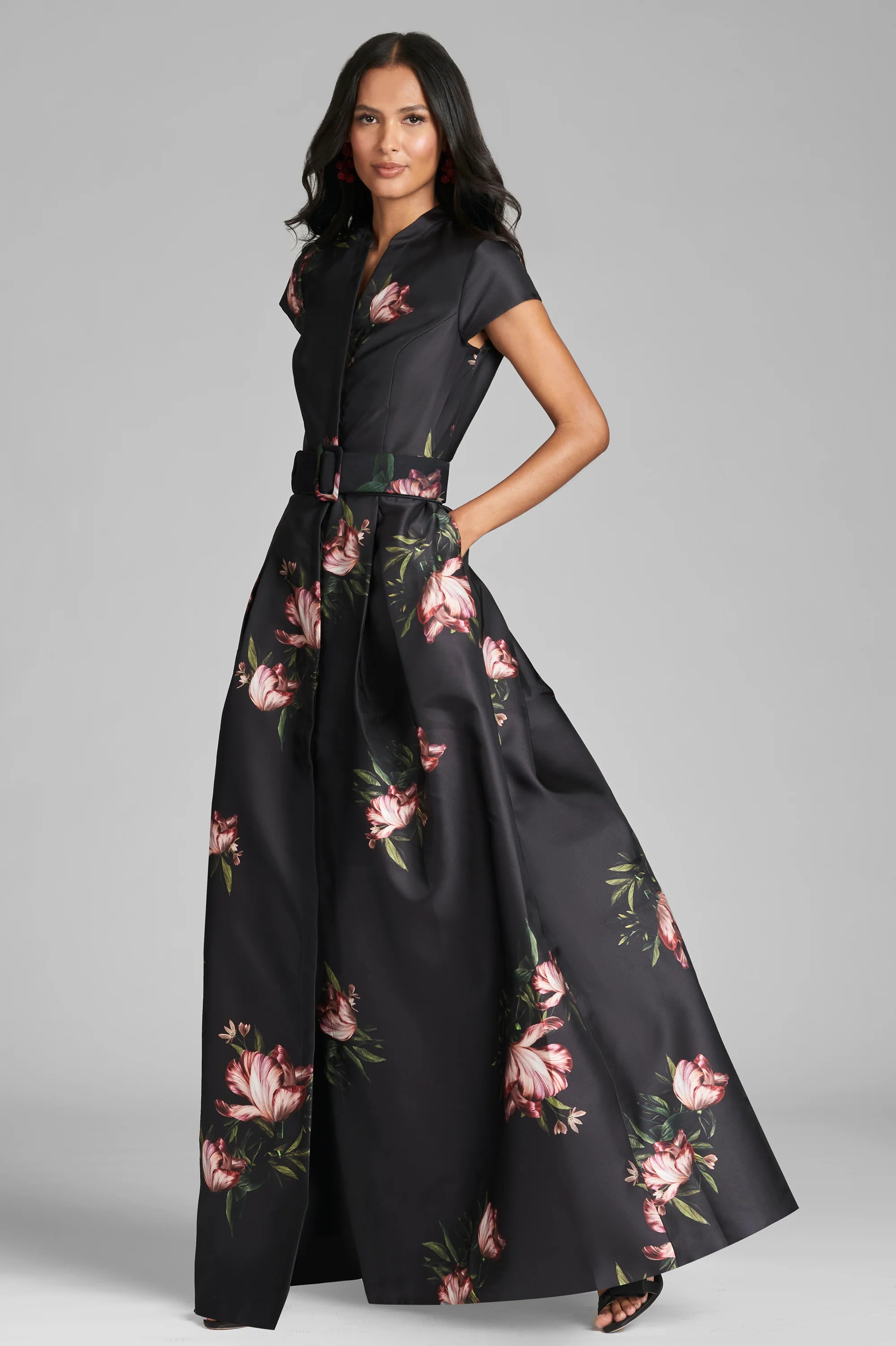 Marta Gown - Noir Blossom | Sachin and Babi