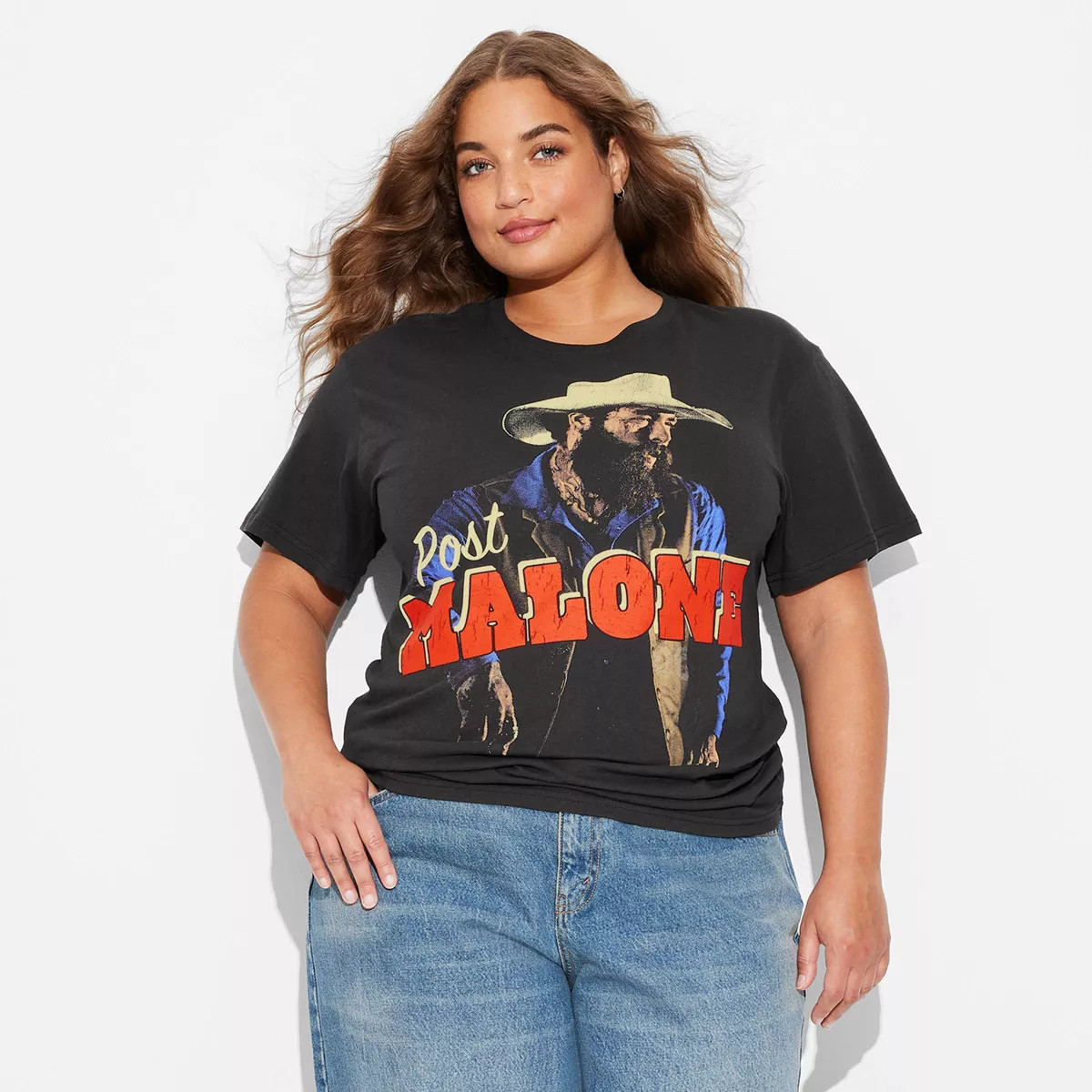Women's Post Malone Short Sleeve Graphic T-Shirt - Black | Target