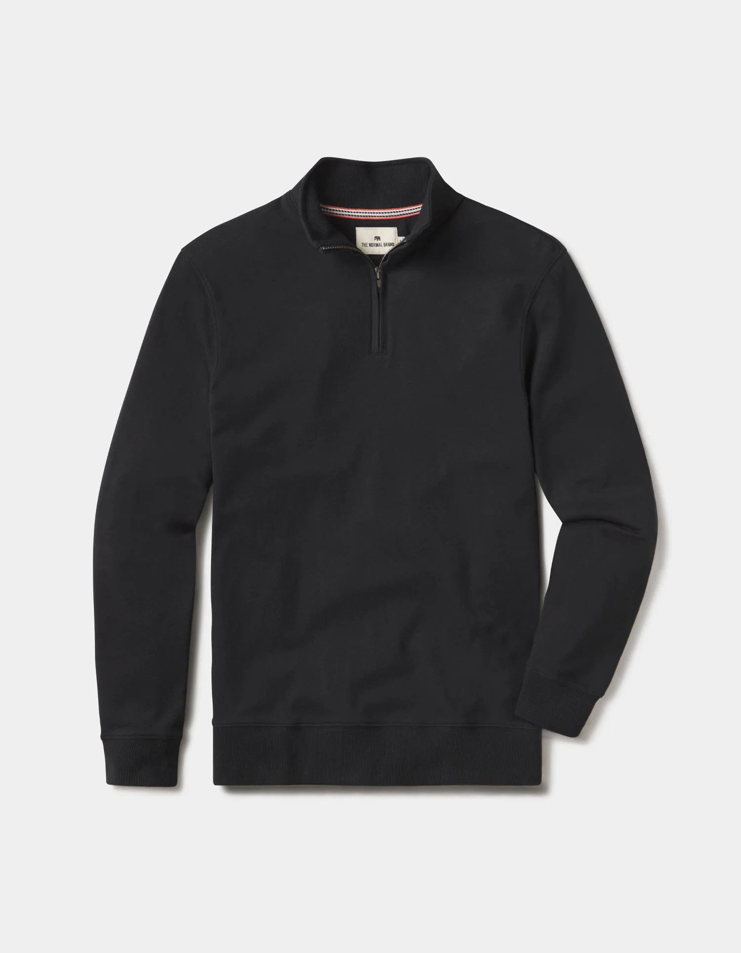 Puremeso Weekend Quarter Zip in Black | The Normal Brand