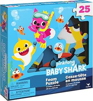 Spin Master Pinkfong Baby Shark, 25-Piece Foam Jigsaw Puzzle Baby Shark Toys Kids Puzzles Baby Sh... | Amazon (US)