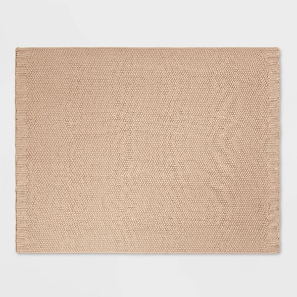 Solid Chenille Knit Throw Blanket - Threshold™ | Target