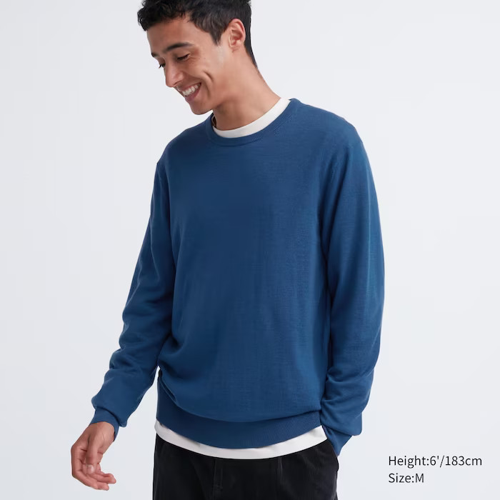 Extra Fine Merino Crew Neck Sweater | UNIQLO (US)
