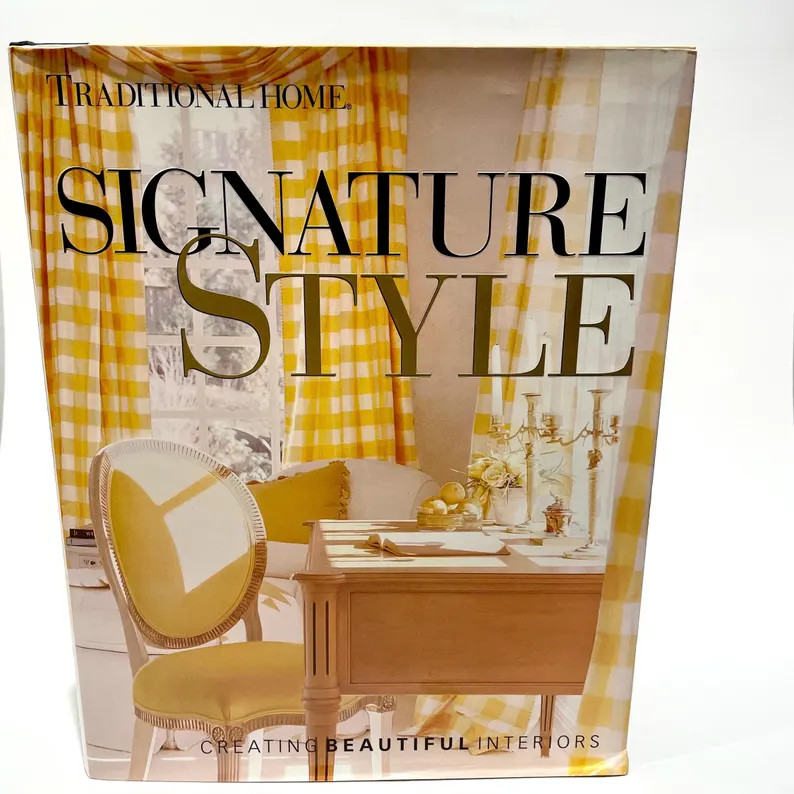 Vintage Traditional Home Coffee Table Book: Signature Style - Etsy | Etsy (US)