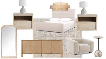 My primary bedroom design 

Organic modern bedroom, nightstands, upholstered bed, natural chandelier, area rug, bedroom rug 


#LTKhome