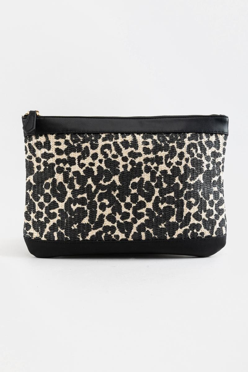 Carissa Mixed Media Canvas Pouch | Francesca’s Collections