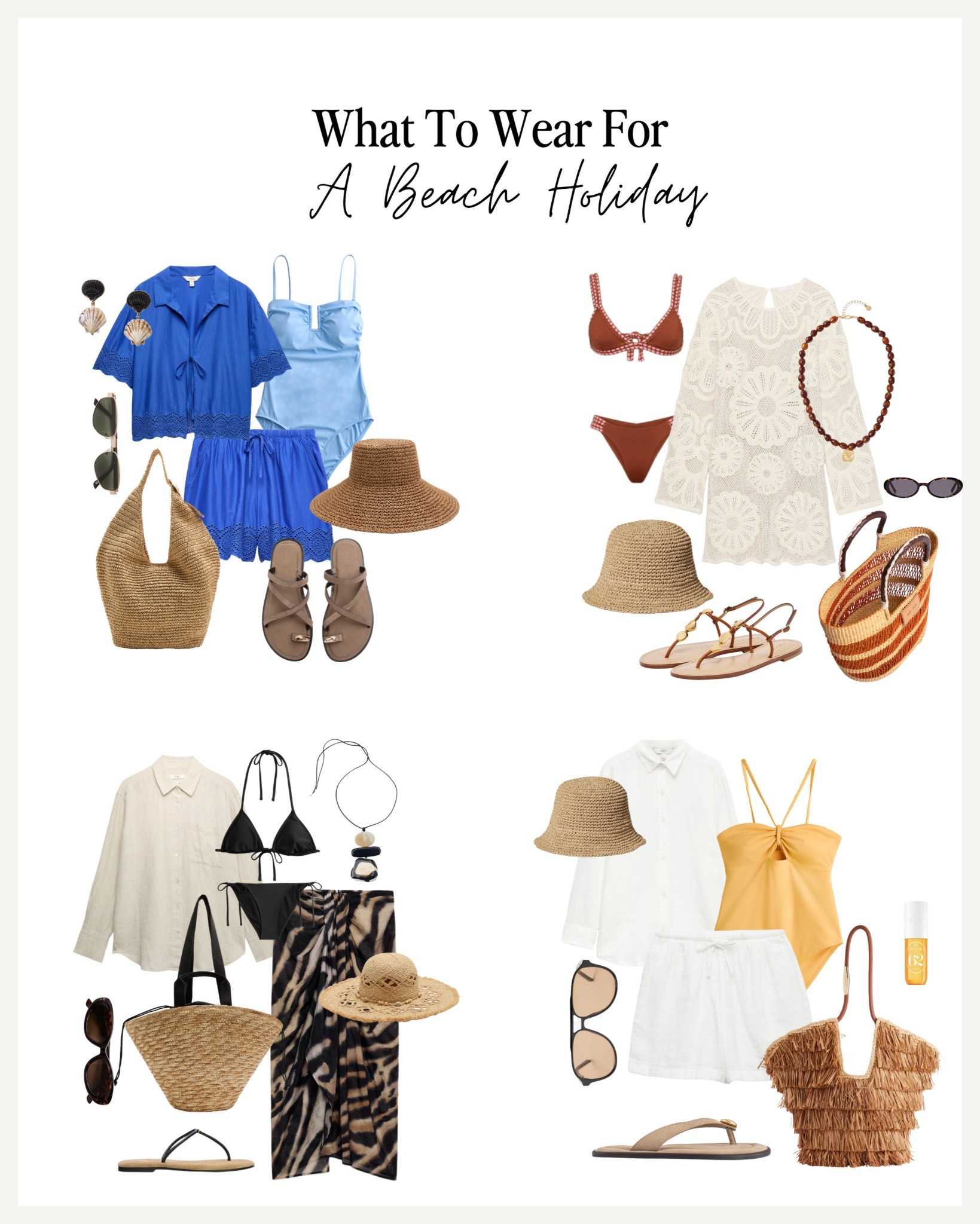 Beach holiday outfit ideas 🏝️🩵☀️

#LTKswimwear #LTKuk