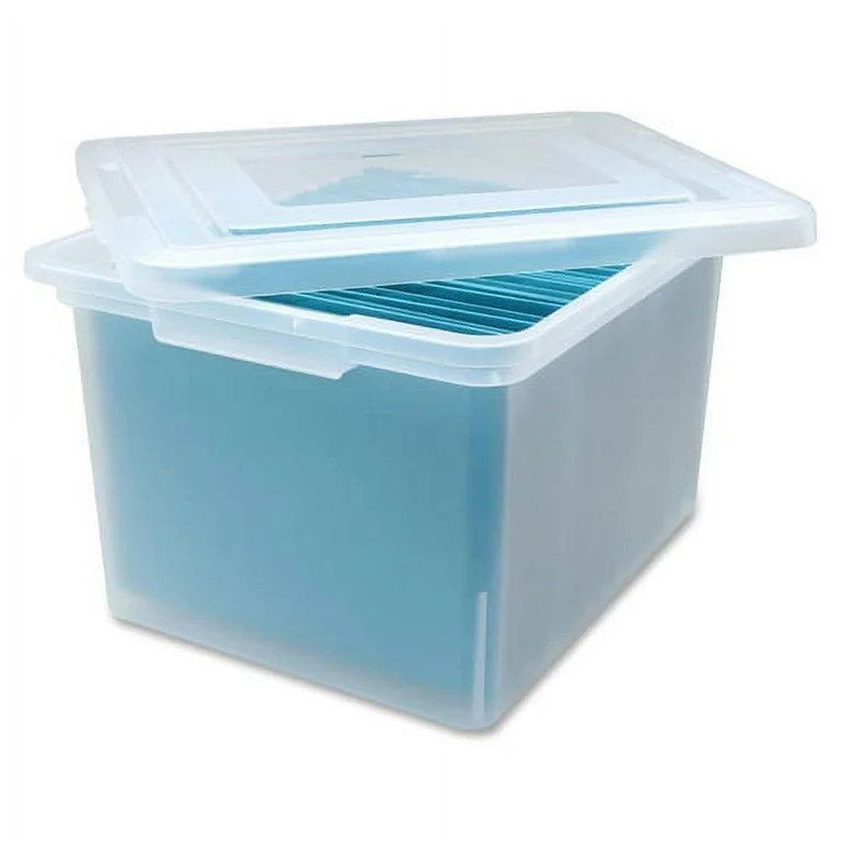 Lorell Letter/Legal Plastic File Box External Dimensions: 14.2" Width x 18" Depth x 10.8"Height -... | Walmart (US)