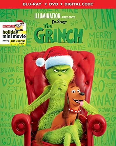 Amazon.com: Illumination Presents: Dr. Seuss' The Grinch [Blu-ray] : Benedict Cumberbatch, Rashid... | Amazon (US)