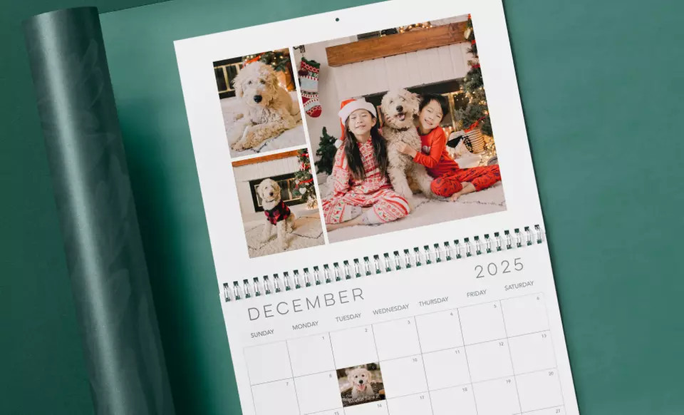 One, Two, or Five, 8x11 or 12x12 Personalized 12-Month Wall Calendars from Shutterfly (Up to 83% ... | Groupon North America