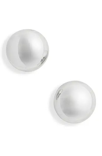 Madewell Button Stud Earrings in Light Silver Ox at Nordstrom Rack | Nordstrom Rack