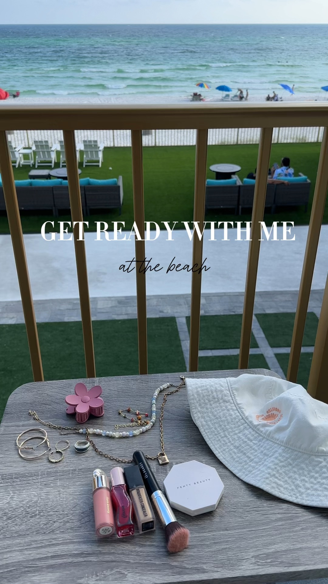 MAKEUP ESSENTIALS 
GRWM BEACH EDITION 🐚🏖️☀️👙💗

#LTKstyletip #LTKbeauty #LTKtravel