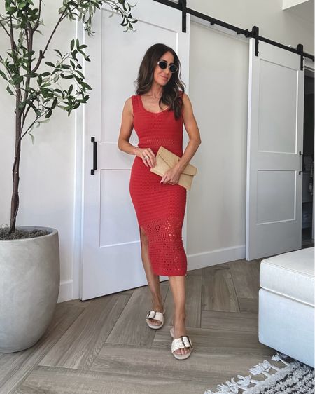 Crochet midi dress is vacation perfect 
S xs
Sandals tts
Walmart fashion summer dress idea

#LTKstyletip #LTKfindsunder50 



#LTKSeasonal #LTKU #LTKOver40