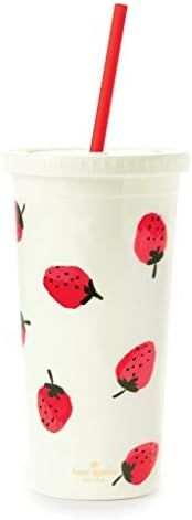 Kate Spade New York Insulated Tumbler with Reusable Straw, 20 Ounce Acrylic Travel Cup with Lid, ... | Amazon (US)