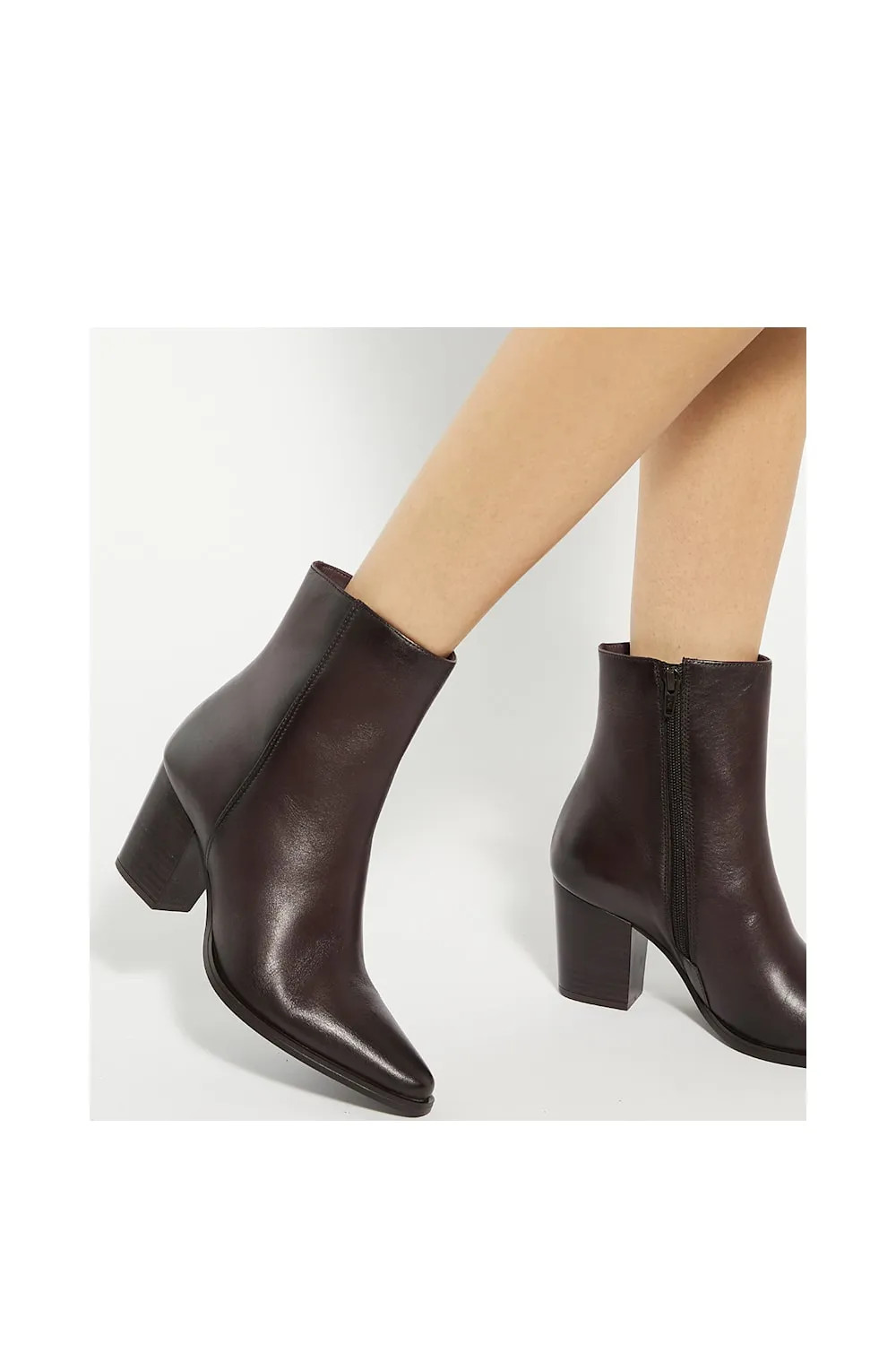 Boots | 'Paxten' Leather Ankle Boots | Dune London | Debenhams UK
