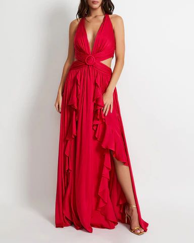 SLEEVELESS CUT-OUT GOWN (ONLINE EXCLUSIVE) | PatBO