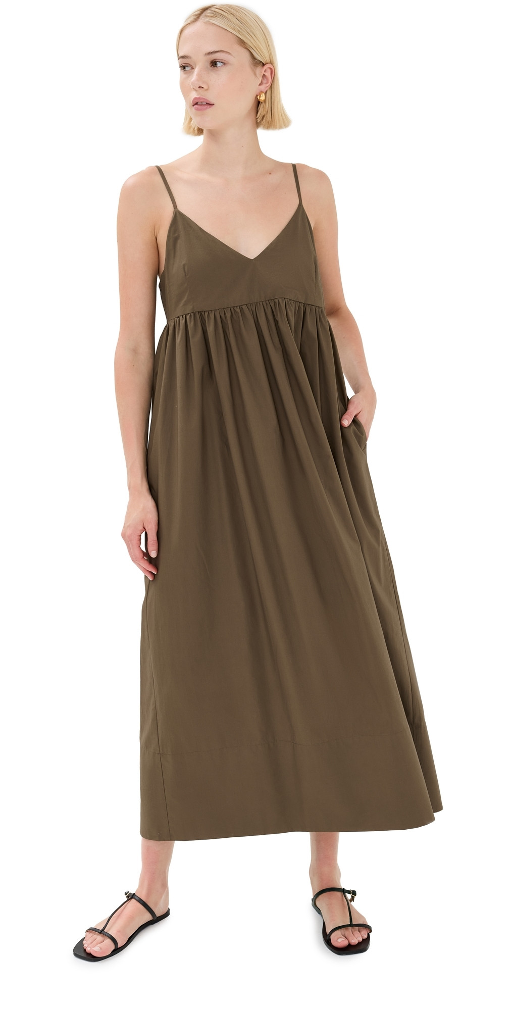 Jenni Kayne Cove Dress Olive L | Shopbop