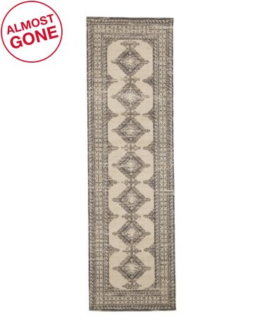 2x7 Wool Blend Flatweave Textured Runner | TJ Maxx