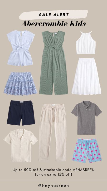 Shop the Abercrombie Kids summer sale for up to 50% off select styles + 20% off almost everything! Use my code AFNASREEN for an extra 15% off 🤍

#LTKSaleAlert #LTKKids #LTKStyleTip