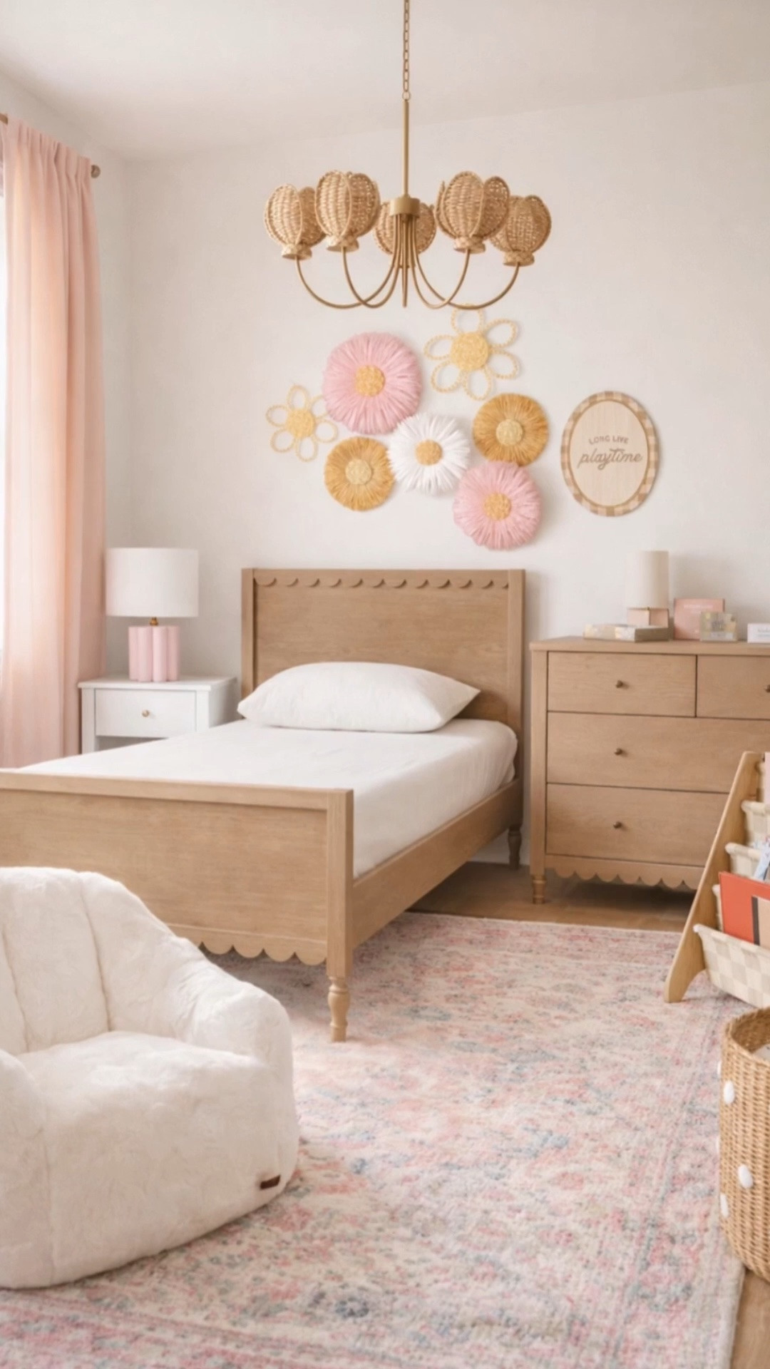 Little Girl Bedroom Ideas: Neutral & Light Pink Kids’ Decor & Furniture

Neutral toddler girl bedroom, toddler bed, kids bedroom decor, boho kids room, neutral nursery decor, wooden toddler bed, scalloped bed frame, beige kids room, floral wall art, woven wall decor, rattan wall flowers, neutral kids rug, cream area rug, kids dresser, wood dresser, kids storage, book sling shelf, Montessori bedroom, cozy kids chair, boucle kids chair, neutral home decor, modern kids room, aesthetic kids bedroom, warm neutral decor, toddler room inspiration, girls bedroom ideas, kids furniture, playroom decor, pink kids decor, light pink girls decor

#toddler #bedroom #homedecor #baby #kids #home

#LTKHome #LTKKids