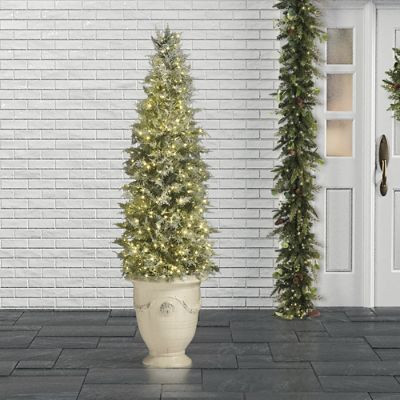 Flocked Cypress Tree | Frontgate