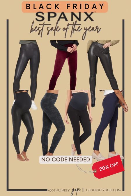 Spanx Black Friday best sale of the year is LIVE! #spanx #fauxleather #leggings #maternityleggings #velvetleggings #bestseller #giftideas #blackfriday #cybermonday

#LTKsalealert #LTKCyberweek #LTKfit