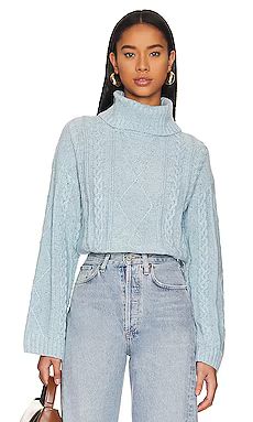 Sanctuary Mod Cable Sweater in Frosty Blue from Revolve.com | Revolve Clothing (Global)