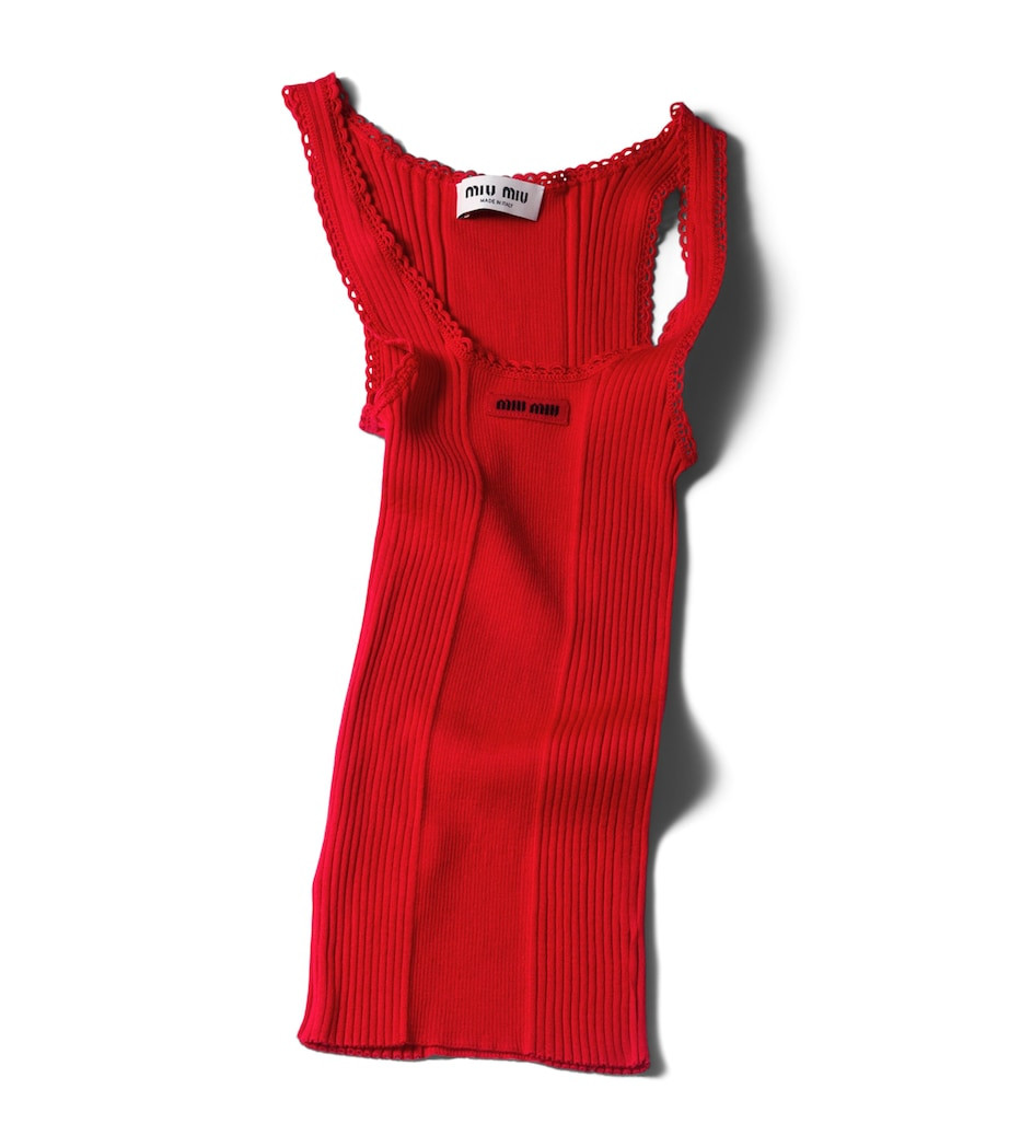Wool Rib-Knit Tank Top | Harrods UK