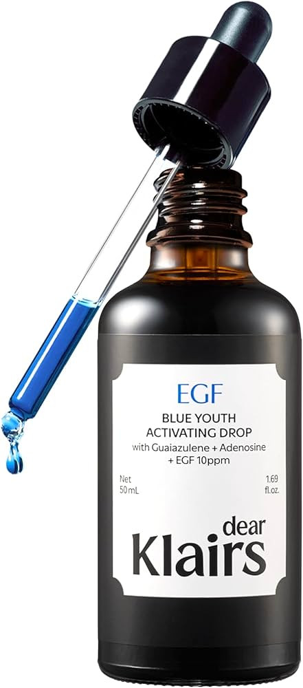DearKlairs Korean EGF Serum - Blue Youth Activating Drop with EGF & FGF (10ppm Each), Barrier Rep... | Amazon (US)