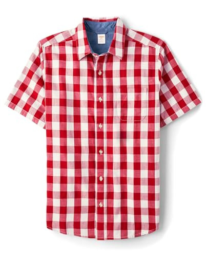Gymboree Men's Short Sleeve Button Up Shirt | Amazon (US)