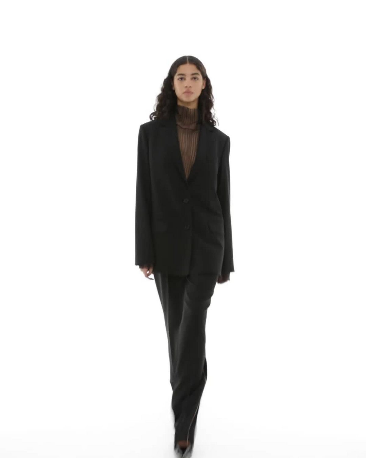 Stretch Wool Logo Blazer | Helmut Lang (US)