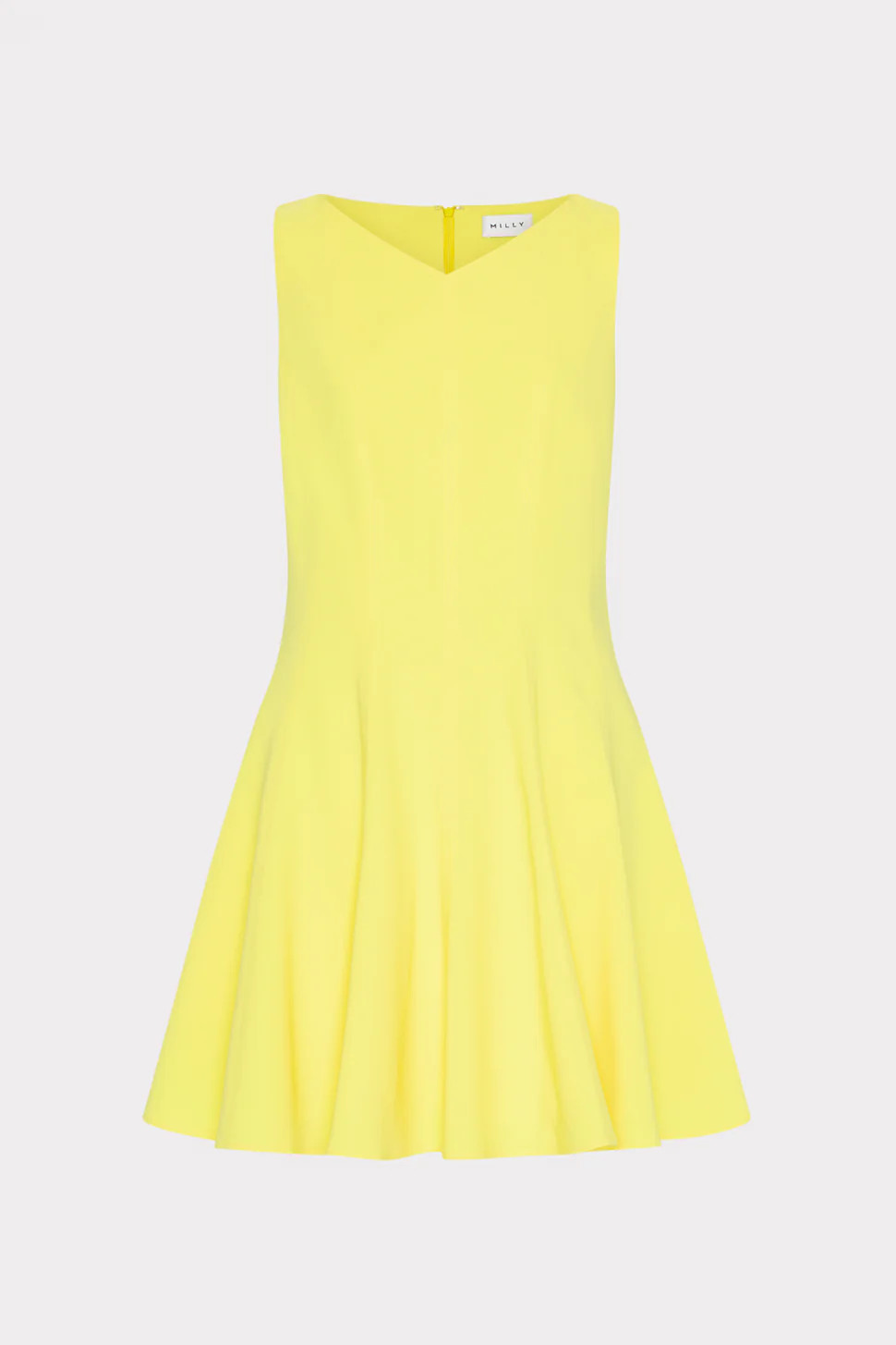 Sleeveless Stretch Cady Fit And Flare Dress | MILLY