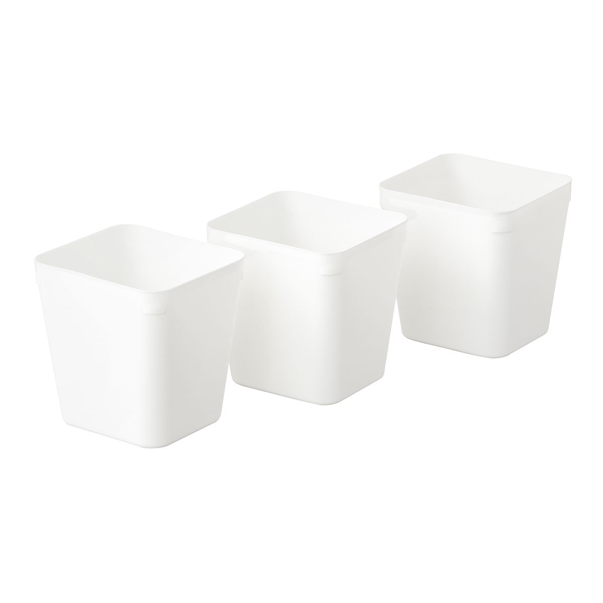 3-Tier Cart Tall Organizer White Pkg/3 | The Container Store