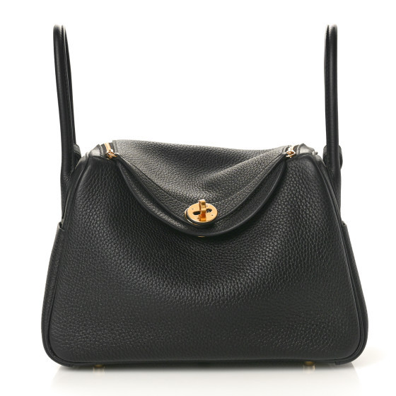 Taurillon Clemence Lindy 26 Black | FASHIONPHILE (US)