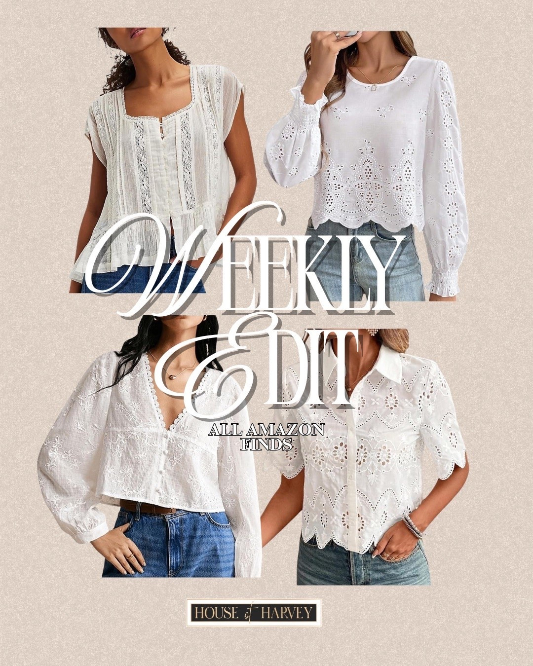 WEEKLY EDIT-this week it's all about blending tailored pieces with relaxed styling. Lightweight blazers, fluid trousers, and soft knits that create shape without feeling heavy. Polished looks that still feel comfortable and wearable. I found some amazing pieces all from Amazon that are under $100 and embody this style vibe! These white tops are all so chic. Linked⬆️

#Itkcreator #Itkfinds #Itkwatchnow #amazon #amazonfinds #spring #springfashion #springoutfits #whitetop

#LTKgrwm #LTKootd #LTKSeasonal