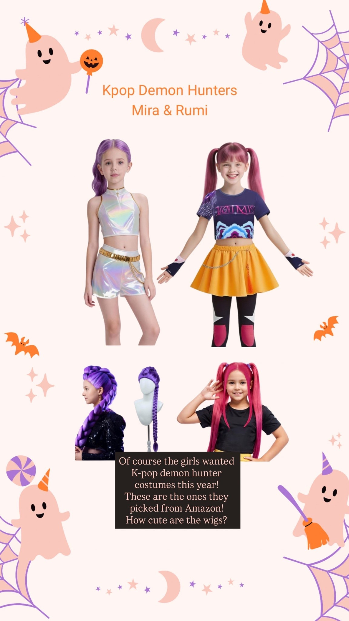 K-pop demon hunter costumes for Halloween! Of course that’s what my daughters wanted to be this year! You still have time to order it for your kiddos!

#LTKKids #LTKHalloween #LTKFamily