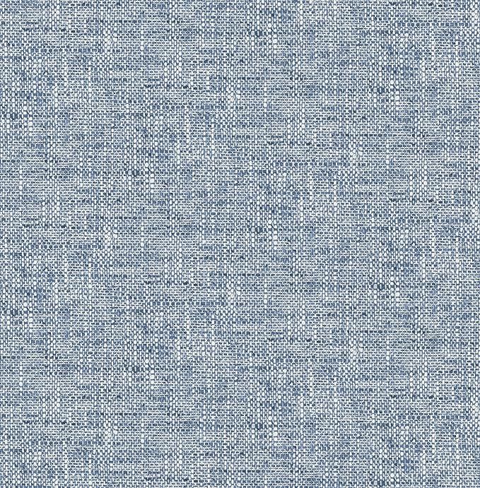 Amazon.com: NuWallpaper NU2918 Navy Poplin Texture Peel & Stick Wallpaper, Blue : Everything Else | Amazon (US)