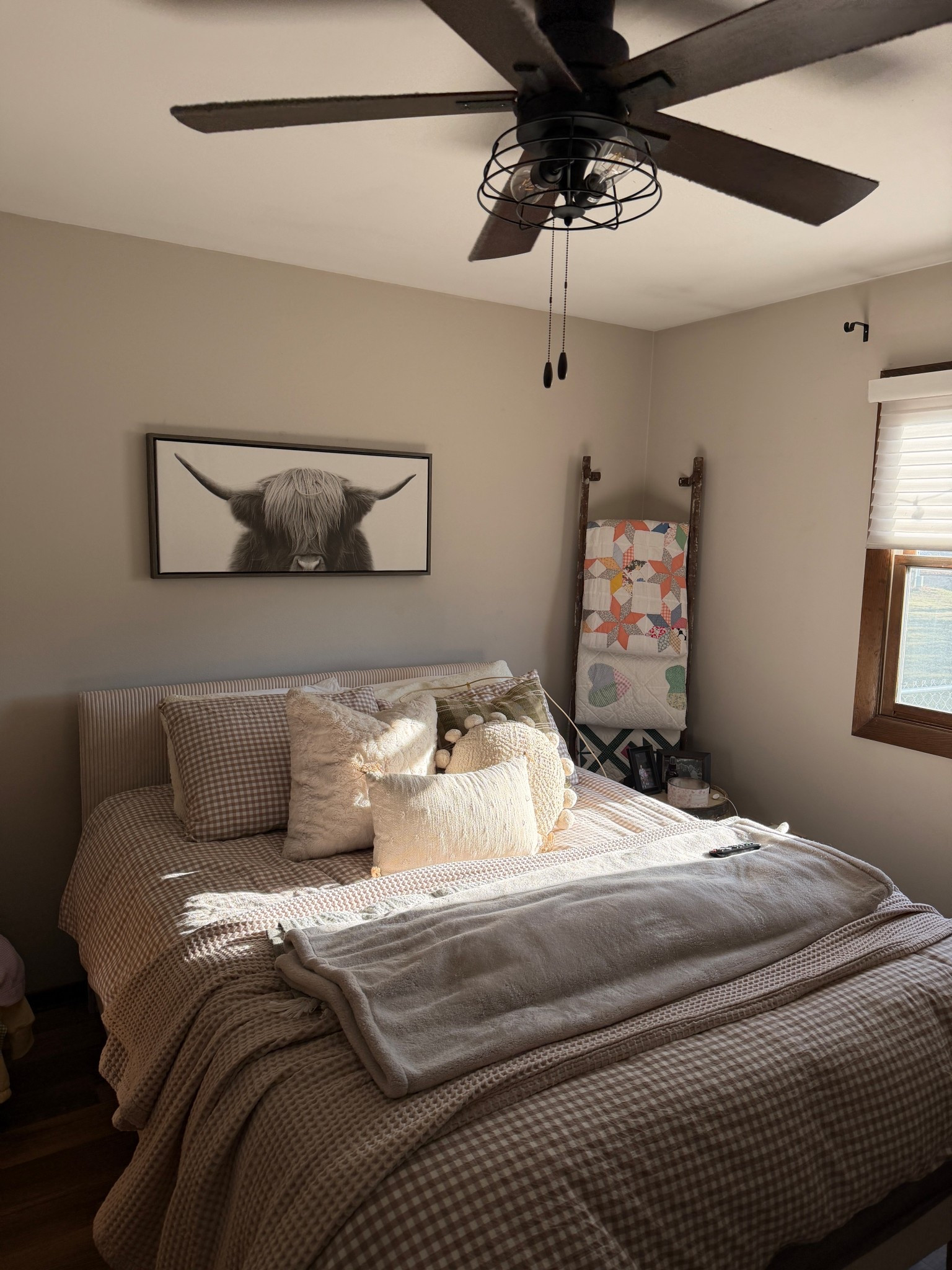 All my bedding deets  🛌🥱🧺⛅️🤎🤍

brown & white gingham duvet set is from Amazon
white tie pillow cases are from Amazon
green & white striped sheets are from @Target   
tan waffle blanket is from Amazon
grayish cozy/fuzzy blanket is from @Target 
green fringe throw blanket is from @Target 
throw pillows are from @Target or Amazon or Lily’s
body pillow cover is from @Target 
bed frame is from Walmart
cow picture frame hanging above my bed is from @Target 

Amazon home, Amazon finds, Amazon deals, Spring Deal Days, hot deals, Amazon bedding, Amazon duvet sets, gingham bedding, trending bedding, Target finds, Target home, Target bedding, Target sheets, queen sheets set, striped sheets, Target deals, Walmart finds, Walmart home, Walmart deals, bed frames, cute bedding

#LTKHome #LTKSaleAlert #LTKmorningroutine